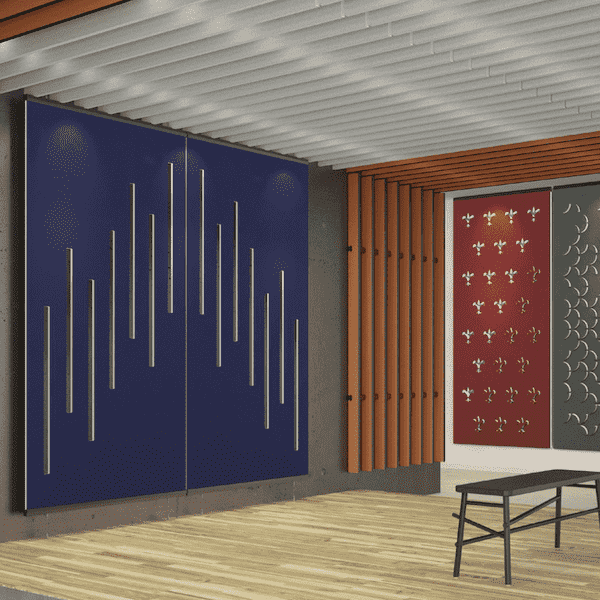 Image of Acoustek acoustic panels from the Pastorale collection. Products manufactured & sold by Acoustek UK & Australia.